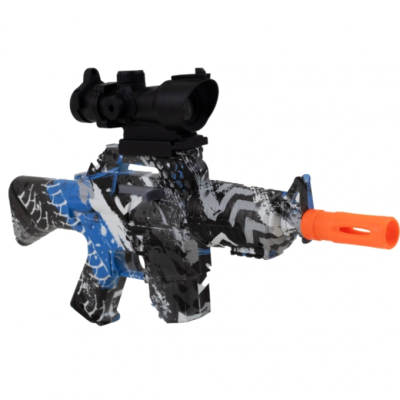 Lançador De Bolinhas Gel Rossi M16 Cbl0288 Com Mira Luneta Azul