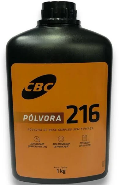 POLVORA CBC 216 EMBALAGEM 1KG CAIXA 1KG