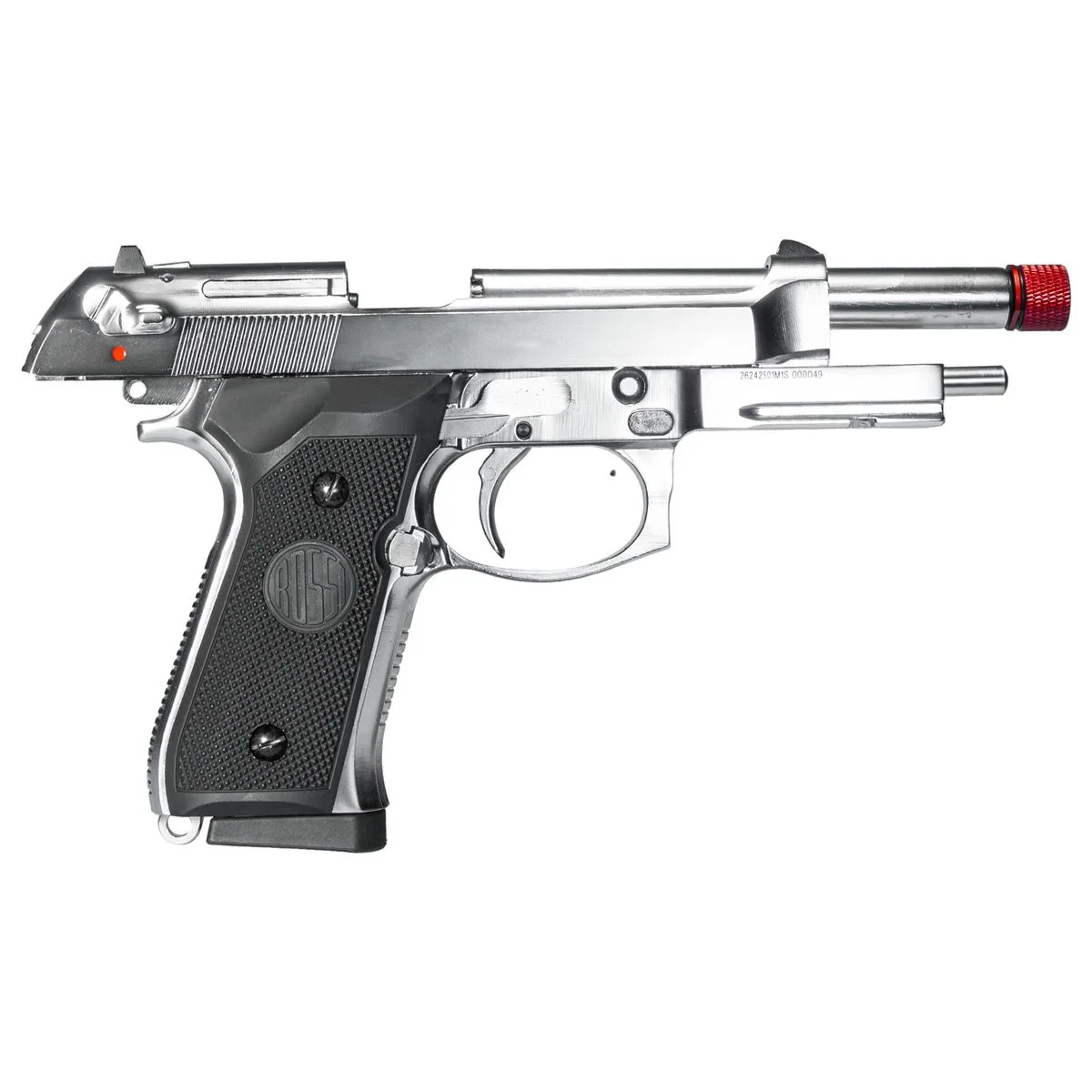 AIRSOFT PIST. ROSSI M92 SILVER GBB 6MM CB894 - Image 4