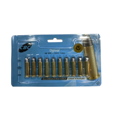 MUNIÇÃO CBC .38SPL CHOG 158GR BLIST C