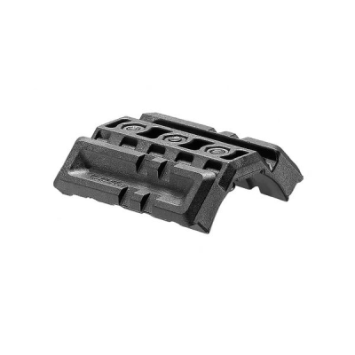 Trilho Duplo De Polímero Para M16 - Preto