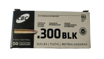 MUNIÇÃO CBC 300 BLACKOUT ETOG 123GR C