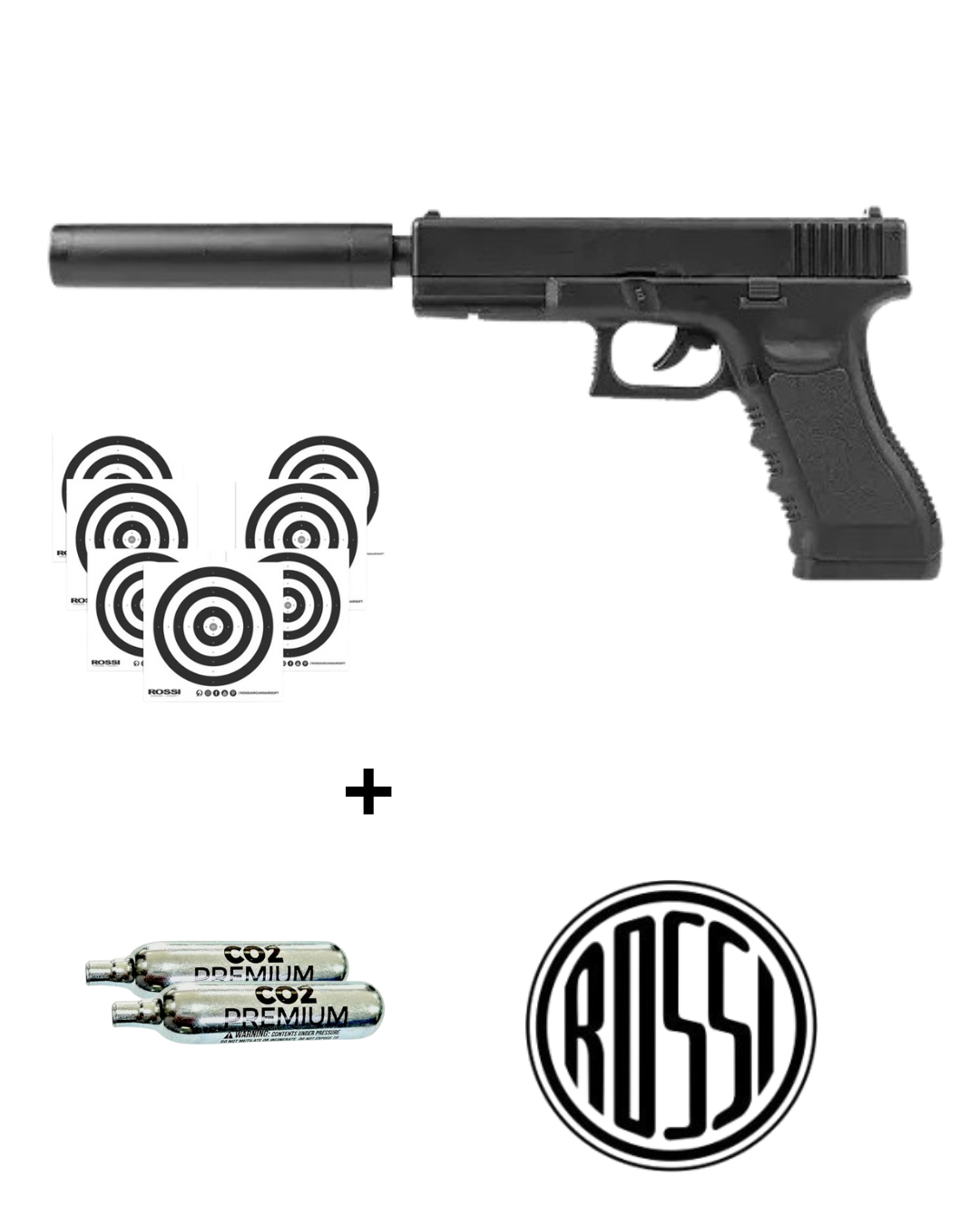 PIST PRES ROSSI G17 MAGNUM CO2 6,0MM CB897