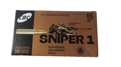 MUNIÇÃO CBC 308 WIN HPBT 168GR SNIPER C
