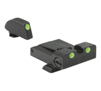Alça E Massa Mira Meprolight Self Illuminated Night Sights Preto