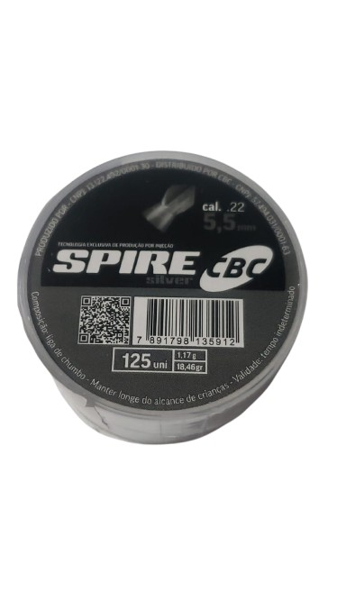 Chumbinho CBC Spire Silver Cal22 55mm