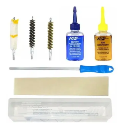 Kit Arma Curta - Limpeza e Manutencao de Armamento - Cal. .38/.380/9 mm/.357 - Standard